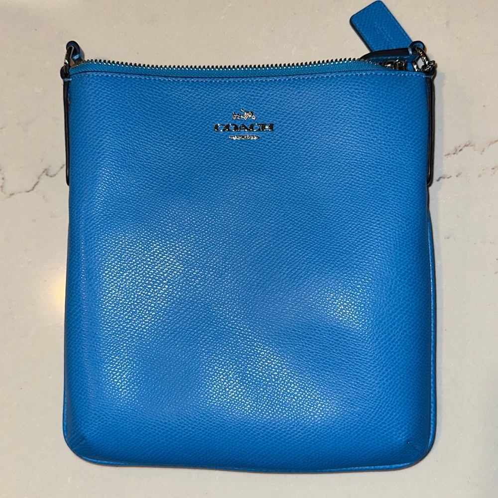 Blue Coach crossbody purse